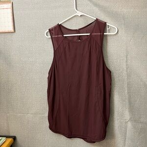 Lululemon Athletica Burgundy Tank Top